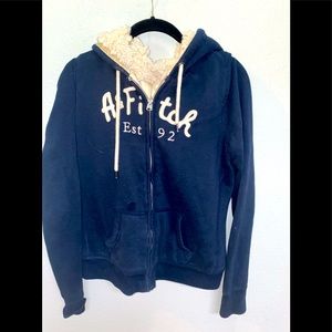 Abercrombie and Fitch Sherpa Lined Zip Hoodie